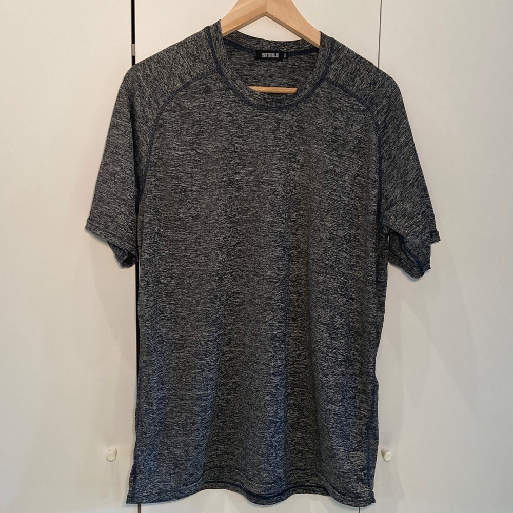 St33Le performance tee shirt Heather black grey XL